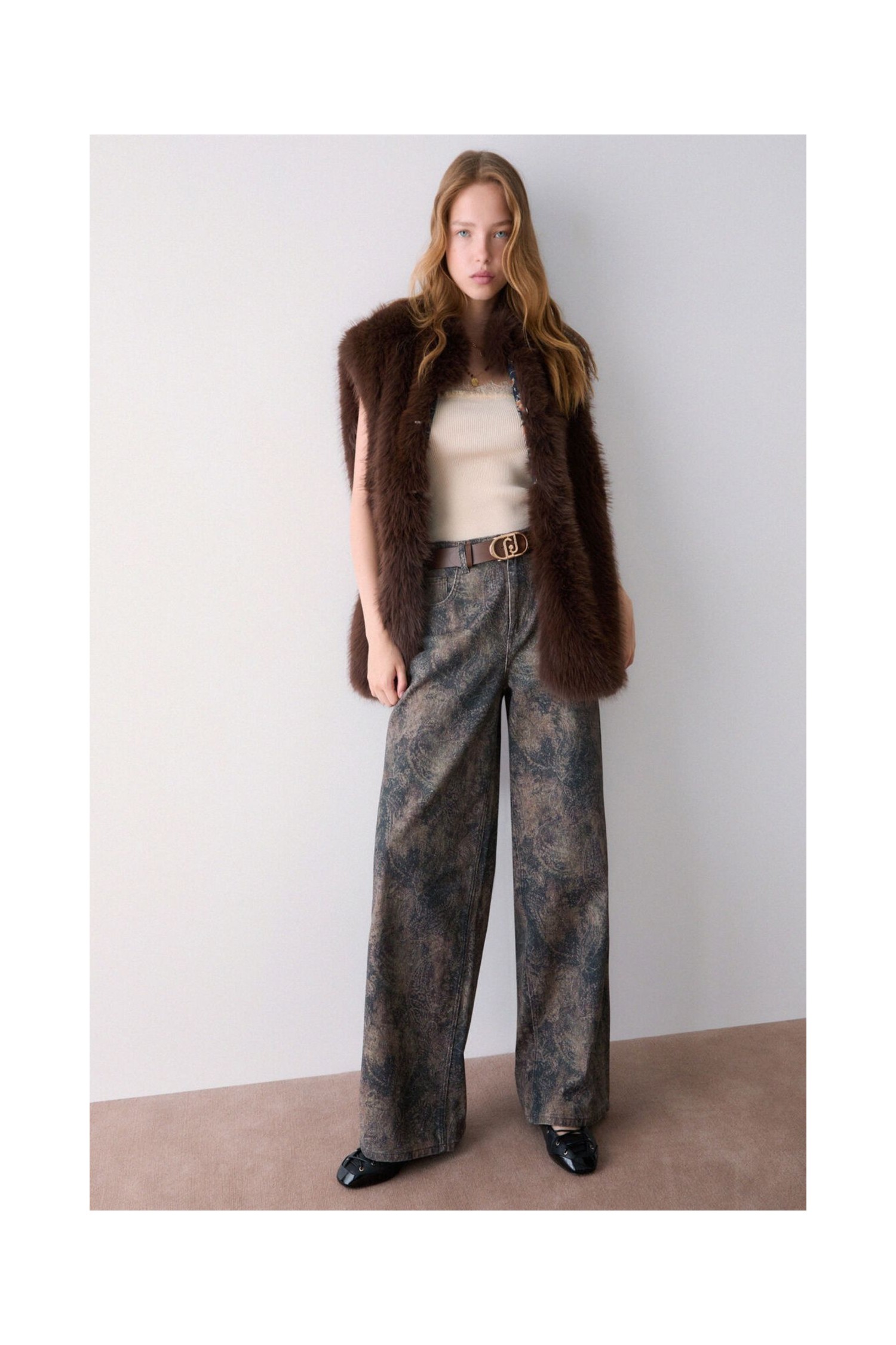 PANTALONE BOY CON STAMPA GLITTER LIU JO