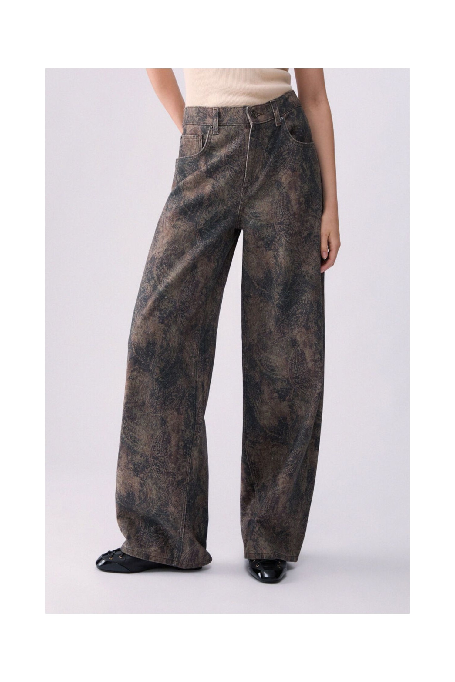 PANTALONE BOY CON STAMPA GLITTER LIU JO