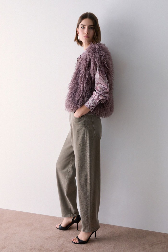 PANTALONI BALLOON  CON MICROSTRASS LIU JO