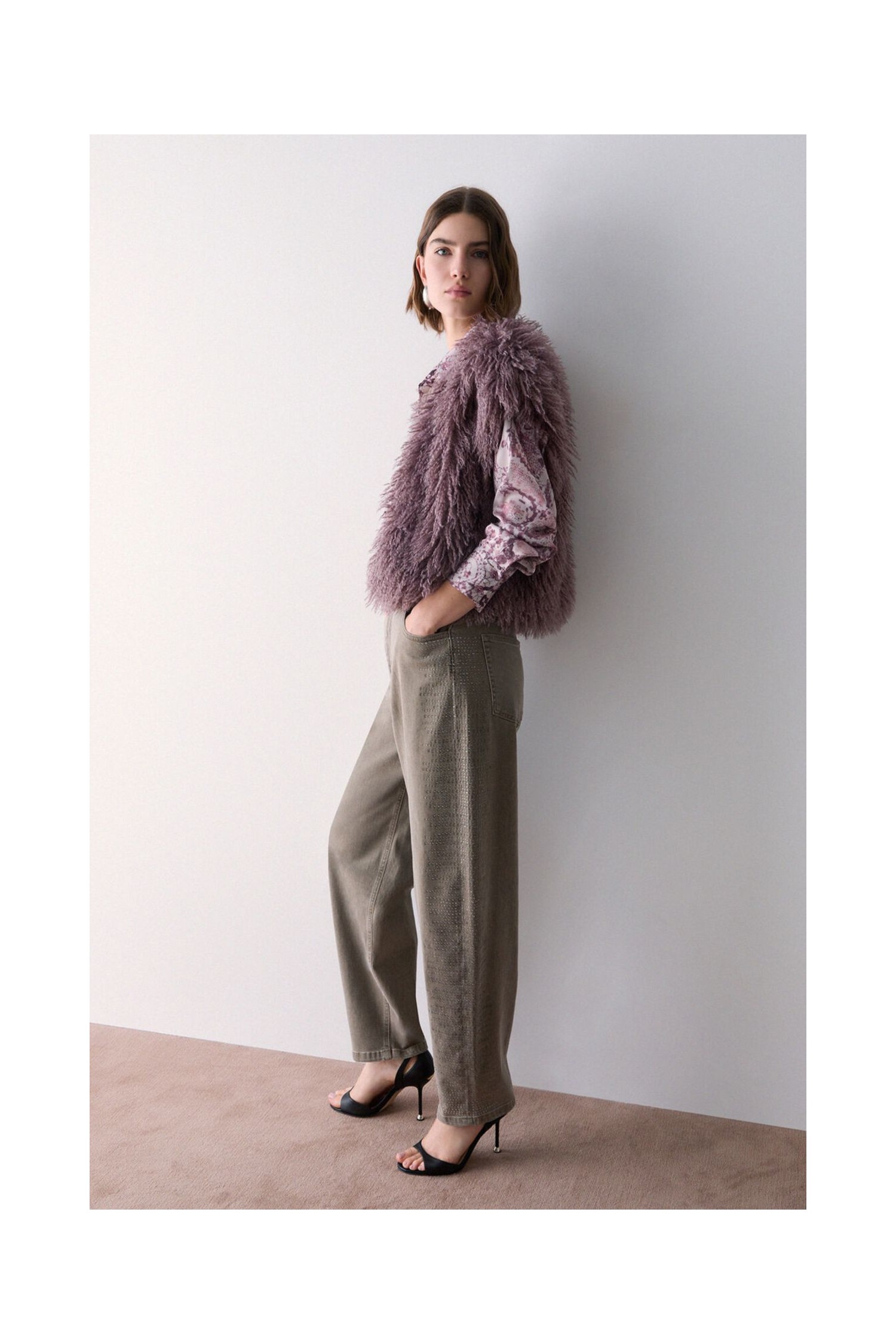 PANTALONI BALLOON  CON MICROSTRASS LIU JO