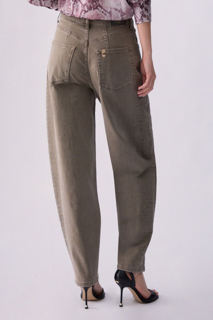 PANTALONI BALLOON  CON MICROSTRASS LIU JO