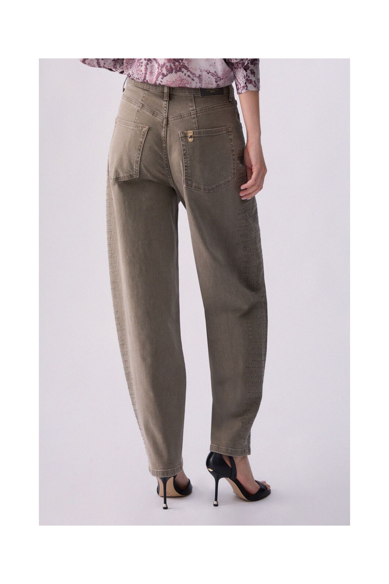 PANTALONI BALLOON  CON MICROSTRASS LIU JO