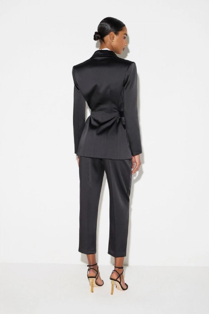GIACCA IN RASO STRETCH CON CINTURA ELISABETTA FRANCHI