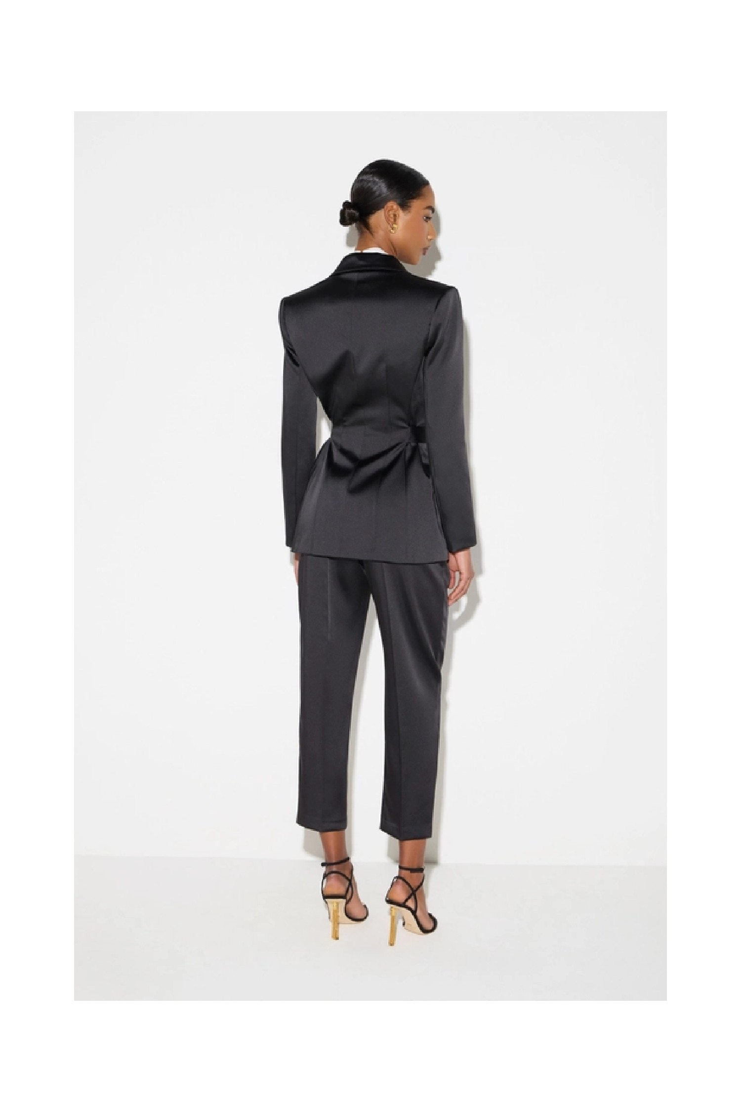 GIACCA IN RASO STRETCH CON CINTURA ELISABETTA FRANCHI