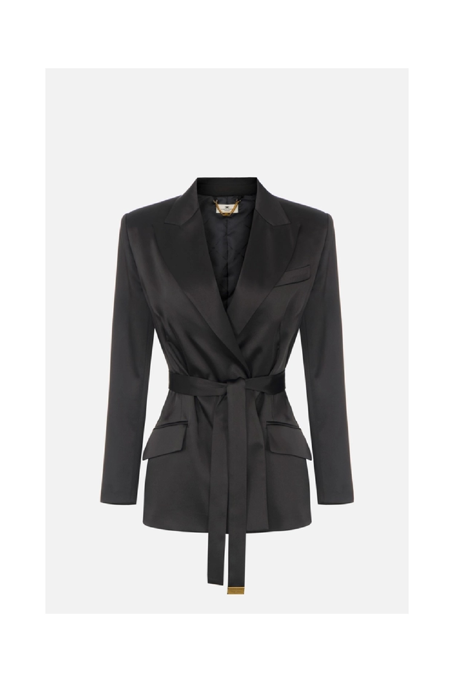 GIACCA IN RASO STRETCH CON CINTURA ELISABETTA FRANCHI