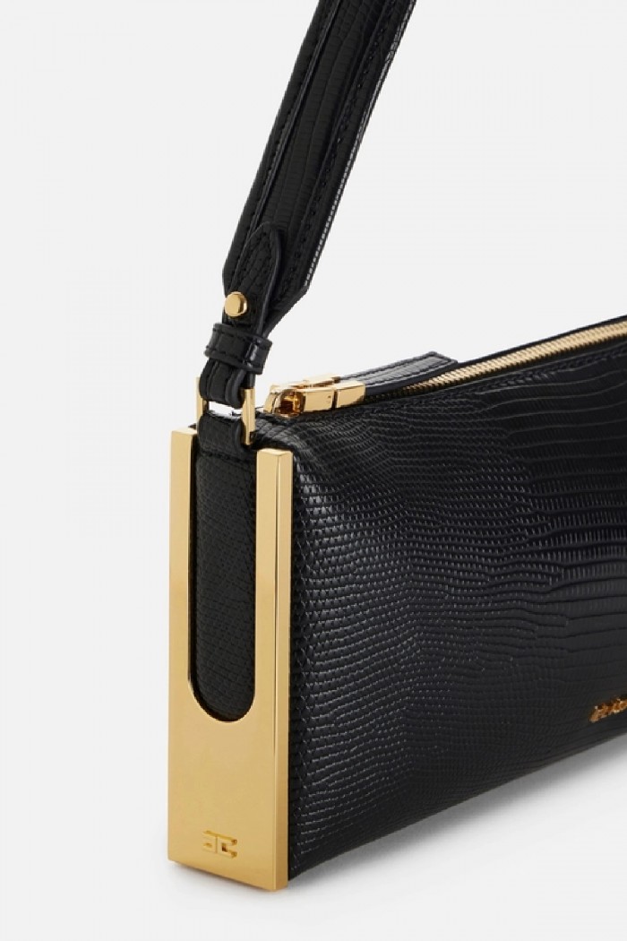 BORSA A SPALLA CON STAMPA LUCERTOLA ELISABETTA FRANCHI