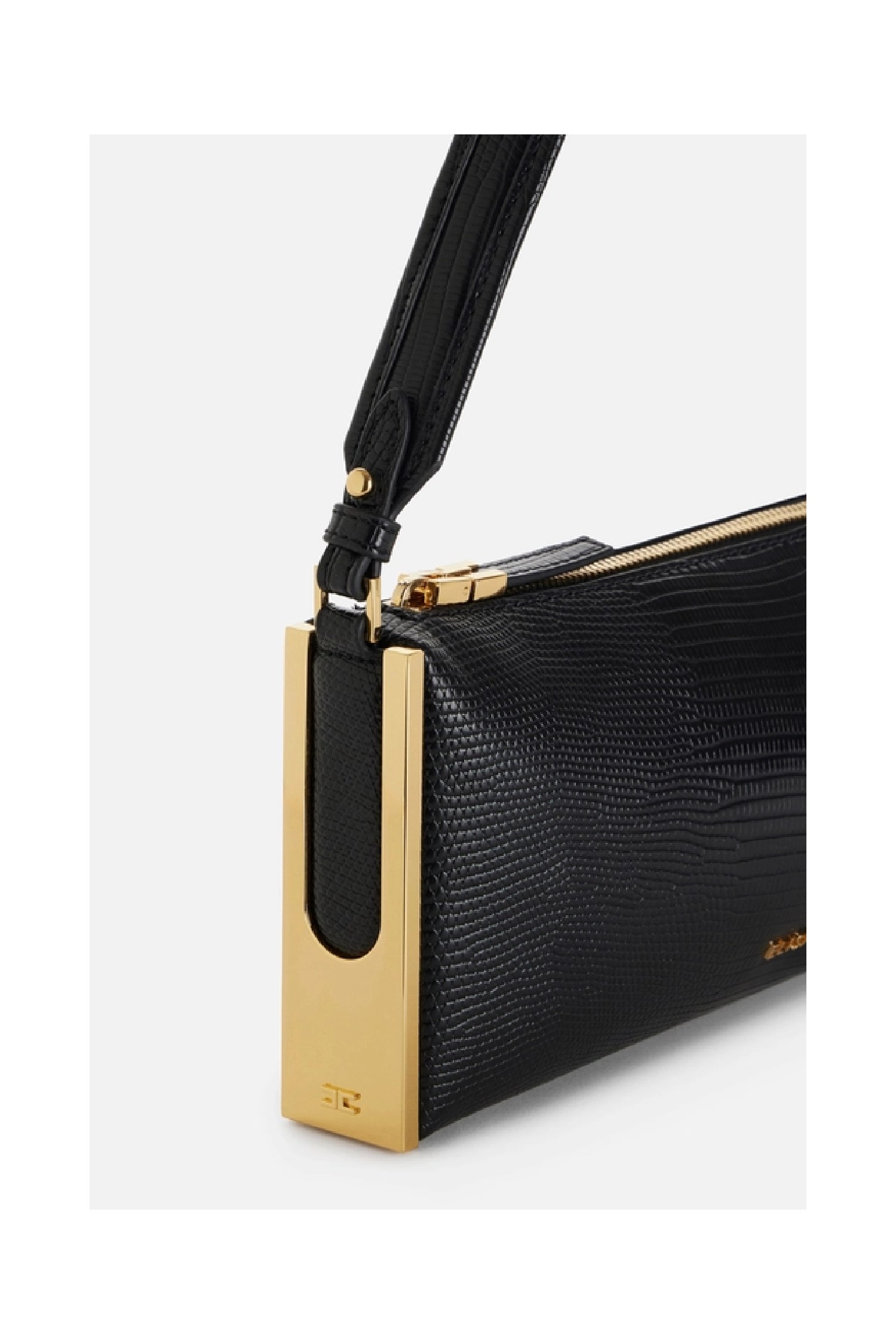 BORSA A SPALLA CON STAMPA LUCERTOLA ELISABETTA FRANCHI