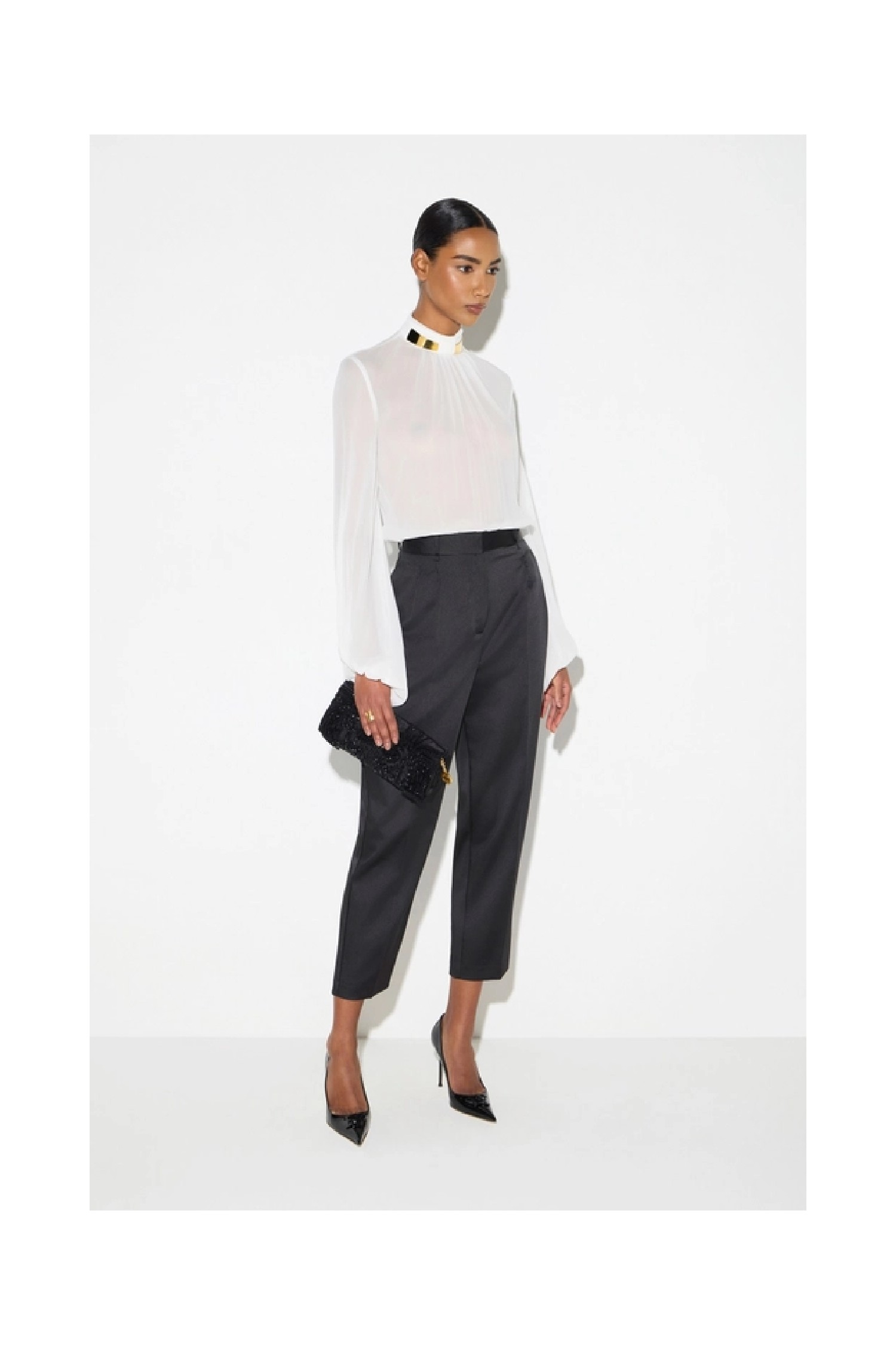 PANTALONE IN RASO STRETCH ELISABETTA FRANCHI