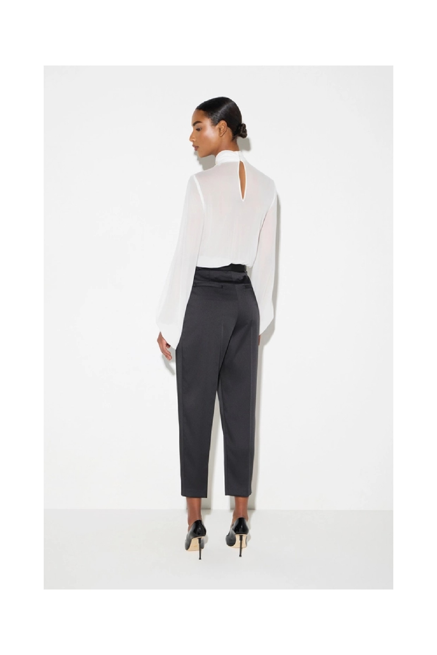 PANTALONE IN RASO STRETCH ELISABETTA FRANCHI