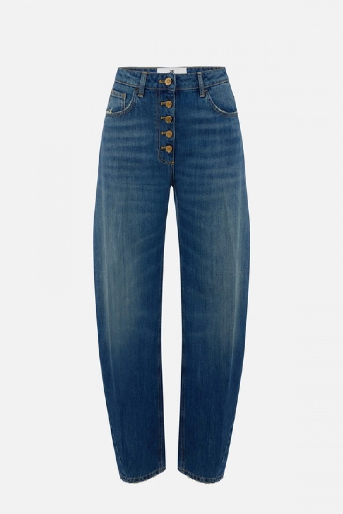 JEANS BALLOON CON BOTTONI GIOIELLO ELISABETTA FRANCHI