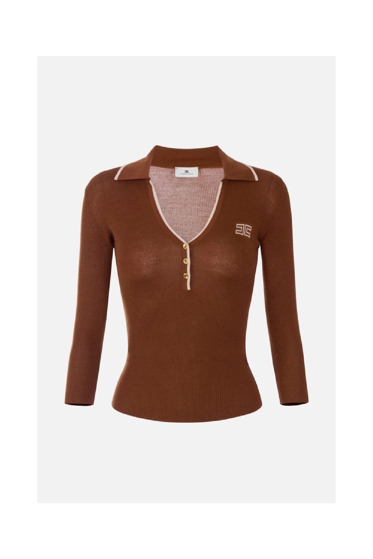 POLO IN MAGLIA A COSTINE MAGLIA ELISABETTA FRANCHI
