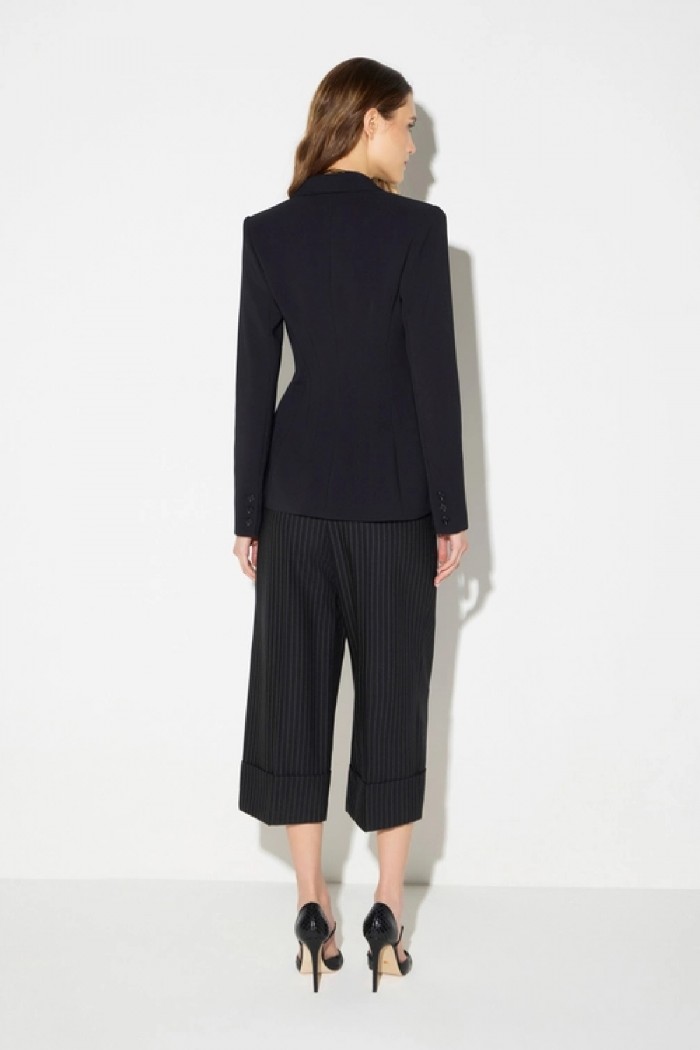 PANTALONI IN FRESCO LANA GESSATO ELISABETTA FRANCHI