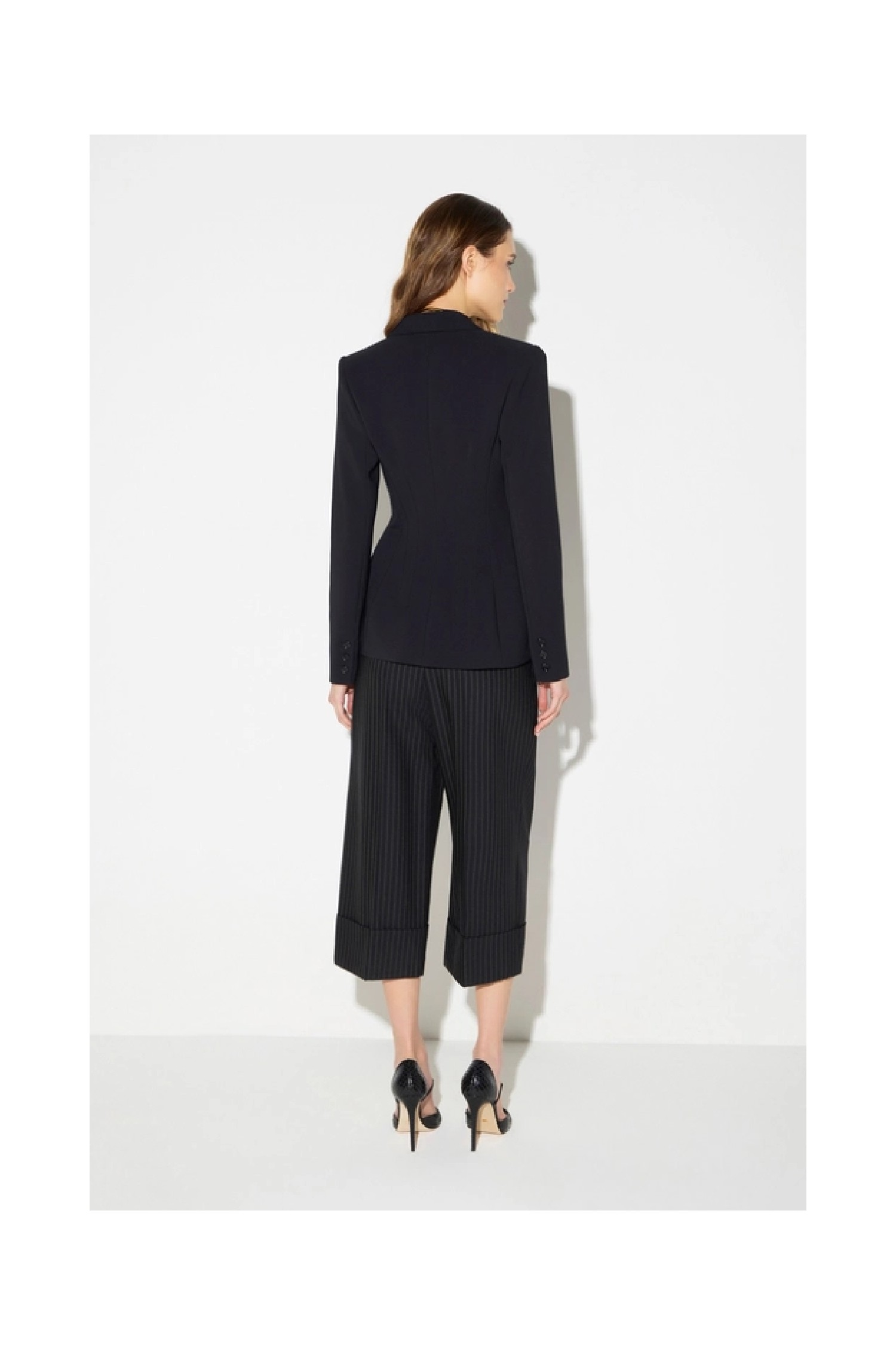 PANTALONI IN FRESCO LANA GESSATO ELISABETTA FRANCHI