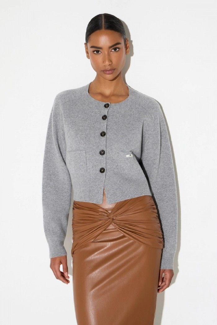 CARDIGAN IN LANA E CASHMERE ELISABETTA FRANCHI