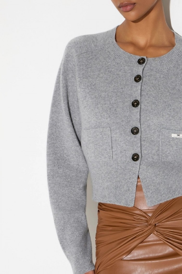 CARDIGAN IN LANA E CASHMERE ELISABETTA FRANCHI