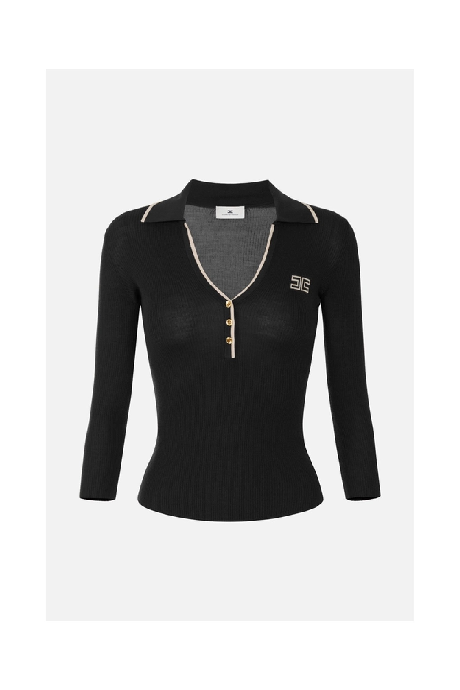 POLO IN MAGLIA A COSTINE ELISABETTA FRANCHI