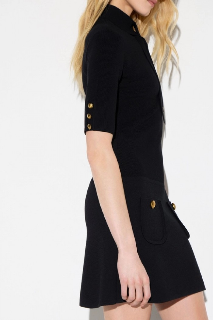 MINIABITO IN MAGLIA CON BOTTONI GIOIELLO  ELISABETTA FRANCHI