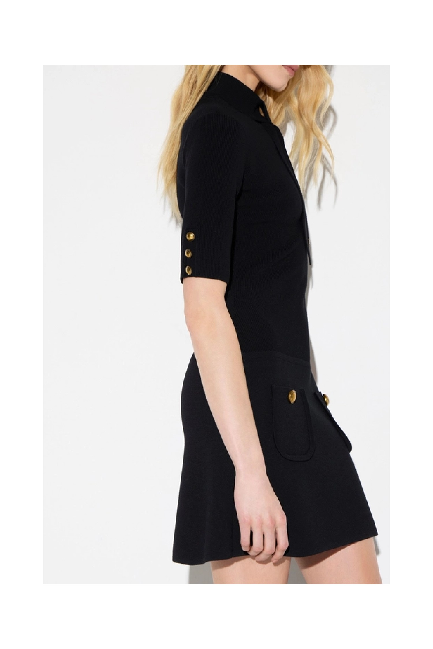 MINIABITO IN MAGLIA CON BOTTONI GIOIELLO  ELISABETTA FRANCHI