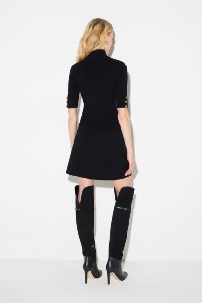 MINIABITO IN MAGLIA CON BOTTONI GIOIELLO  ELISABETTA FRANCHI