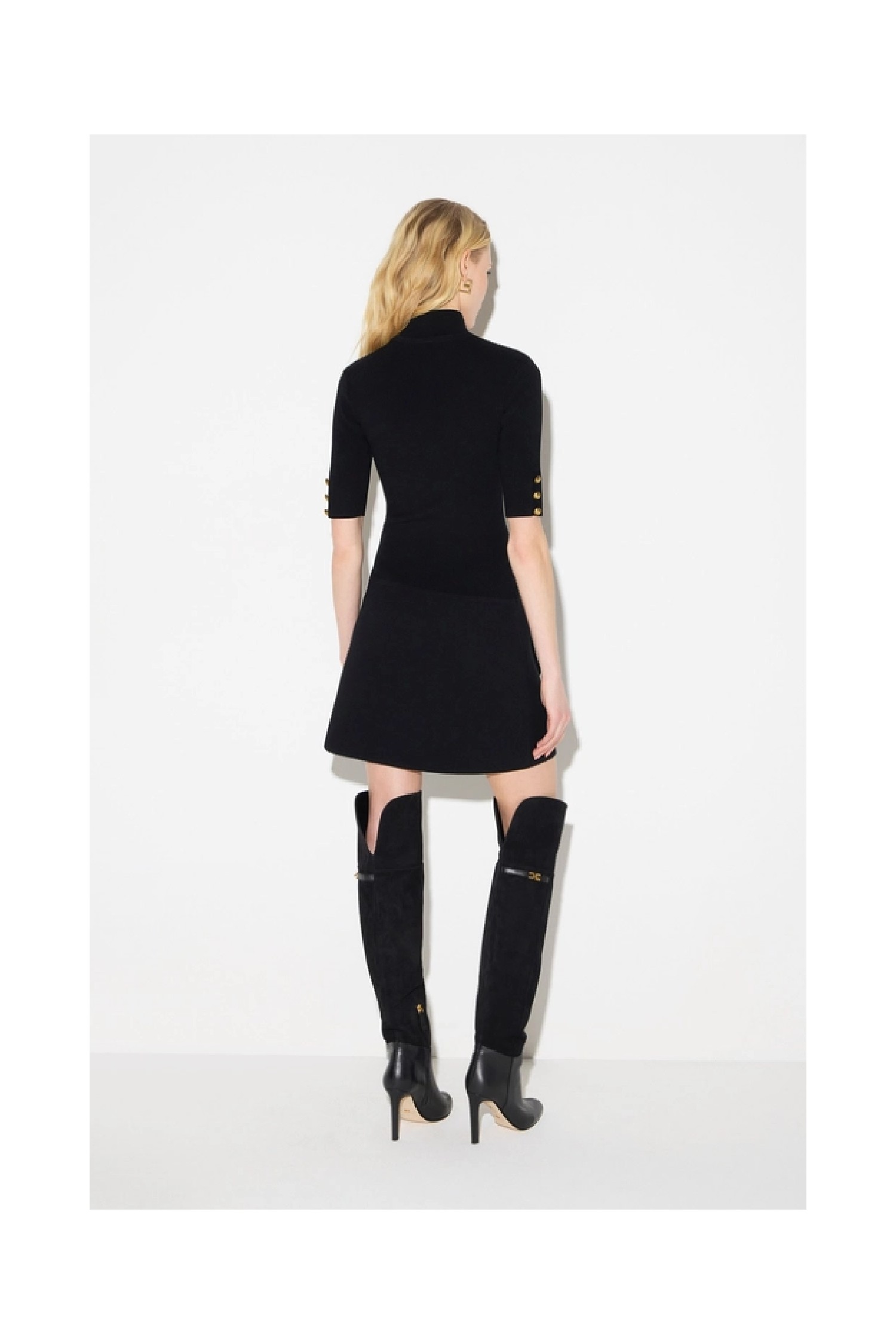 MINIABITO IN MAGLIA CON BOTTONI GIOIELLO  ELISABETTA FRANCHI