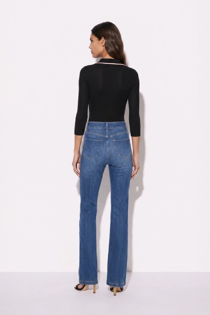 POLO IN MAGLIA A COSTINE ELISABETTA FRANCHI
