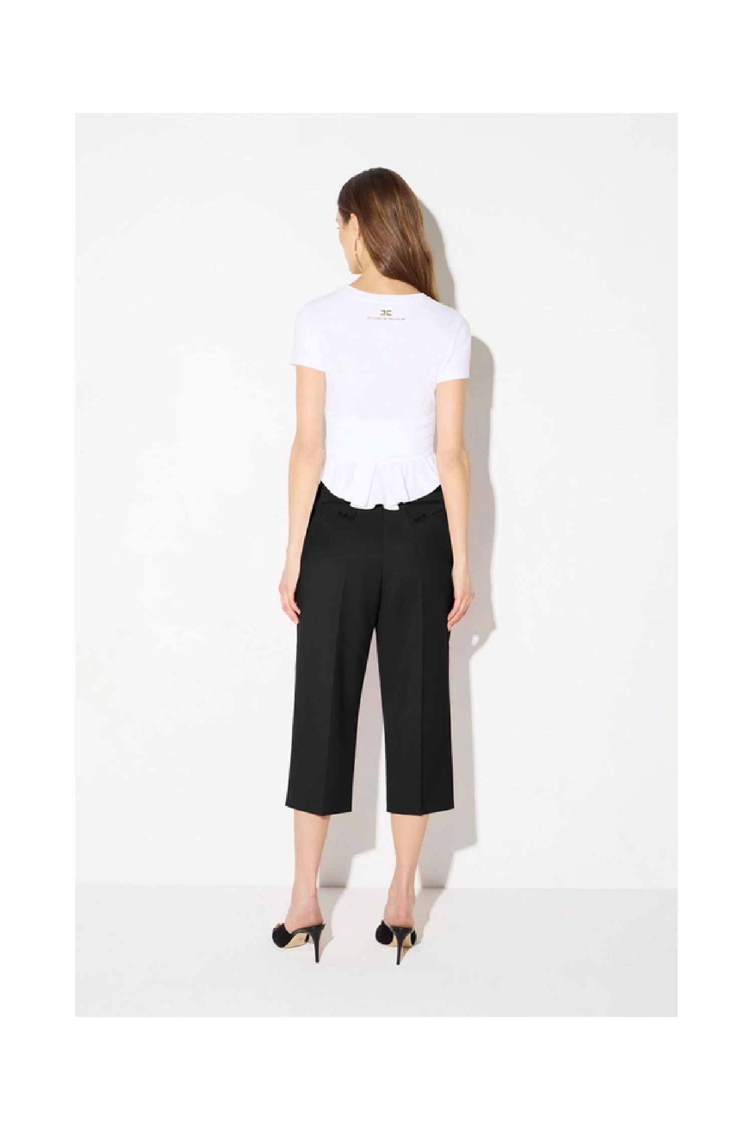 T SHIRT  IN JERSEY CON DETTAGLIO GIOIELLO ELISABETTA FRANCHI