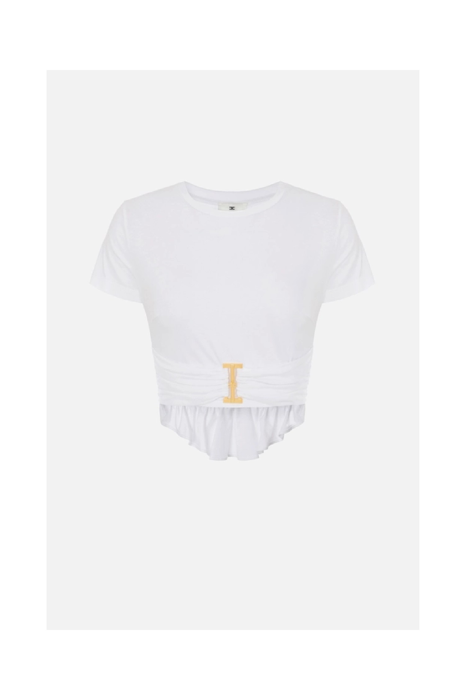T SHIRT  IN JERSEY CON DETTAGLIO GIOIELLO ELISABETTA FRANCHI
