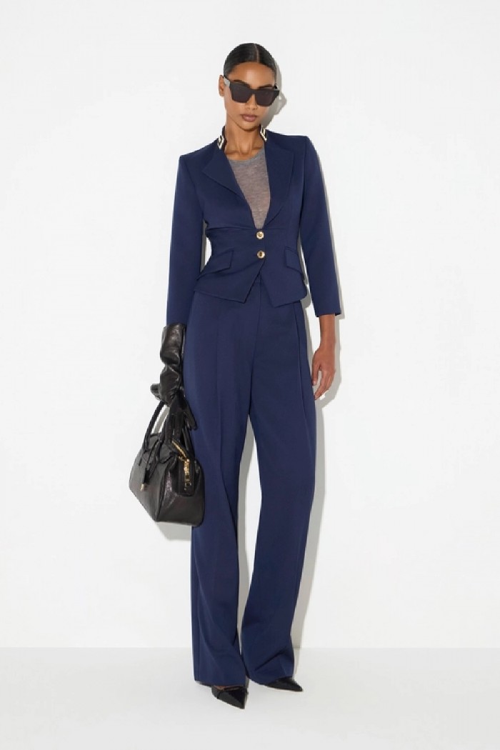 GIACCA IN GABARDINA COIN COLLO GIOIELLO ELISABETTA FRANCHI