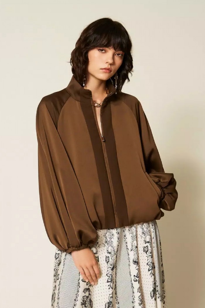 GIACCA BALLOON IN ENVERS SATIN  TWINSET