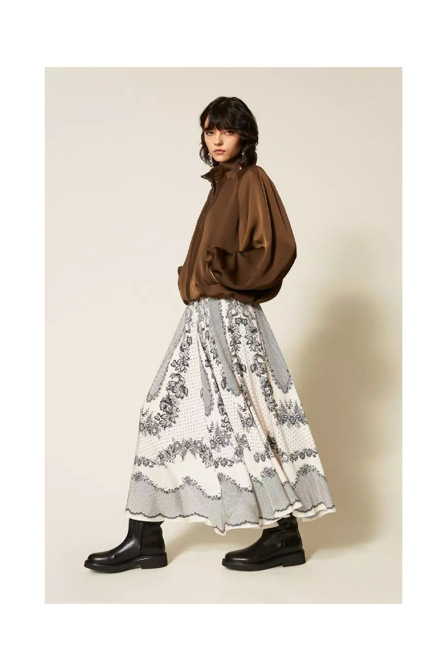 GIACCA BALLOON IN ENVERS SATIN  TWINSET