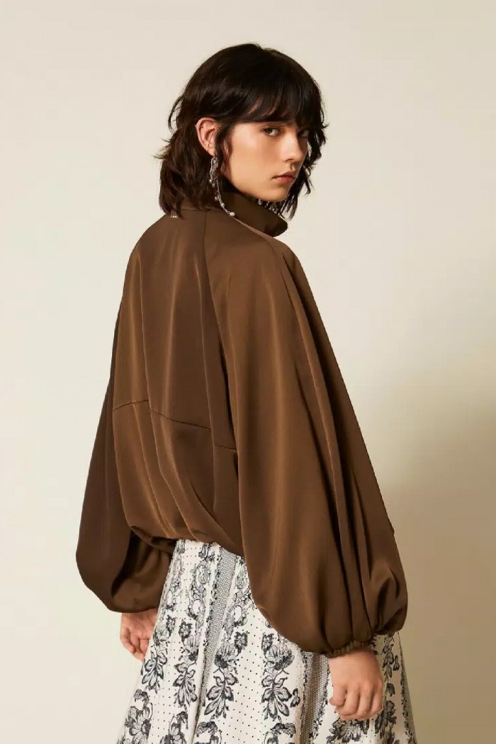 GIACCA BALLOON IN ENVERS SATIN  TWINSET