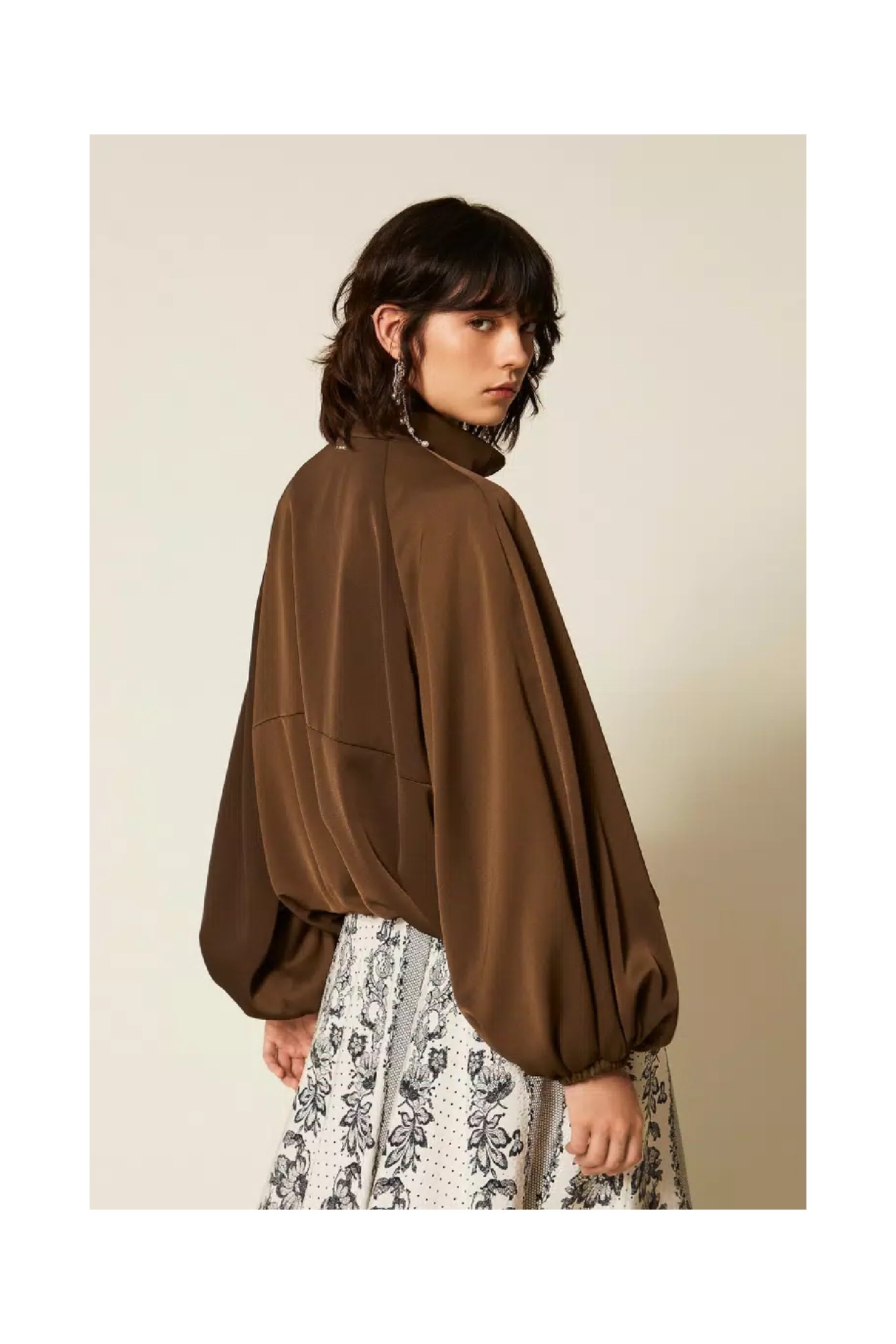 GIACCA BALLOON IN ENVERS SATIN  TWINSET