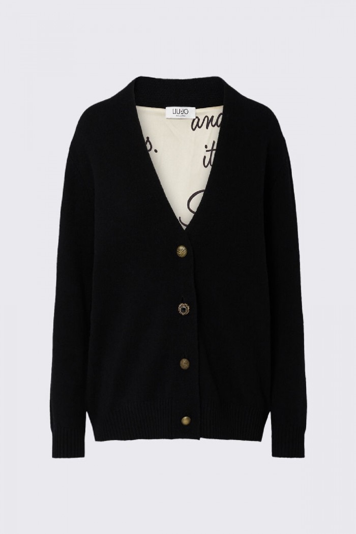 CARDIGAN IN PURA LANA LIU JO
