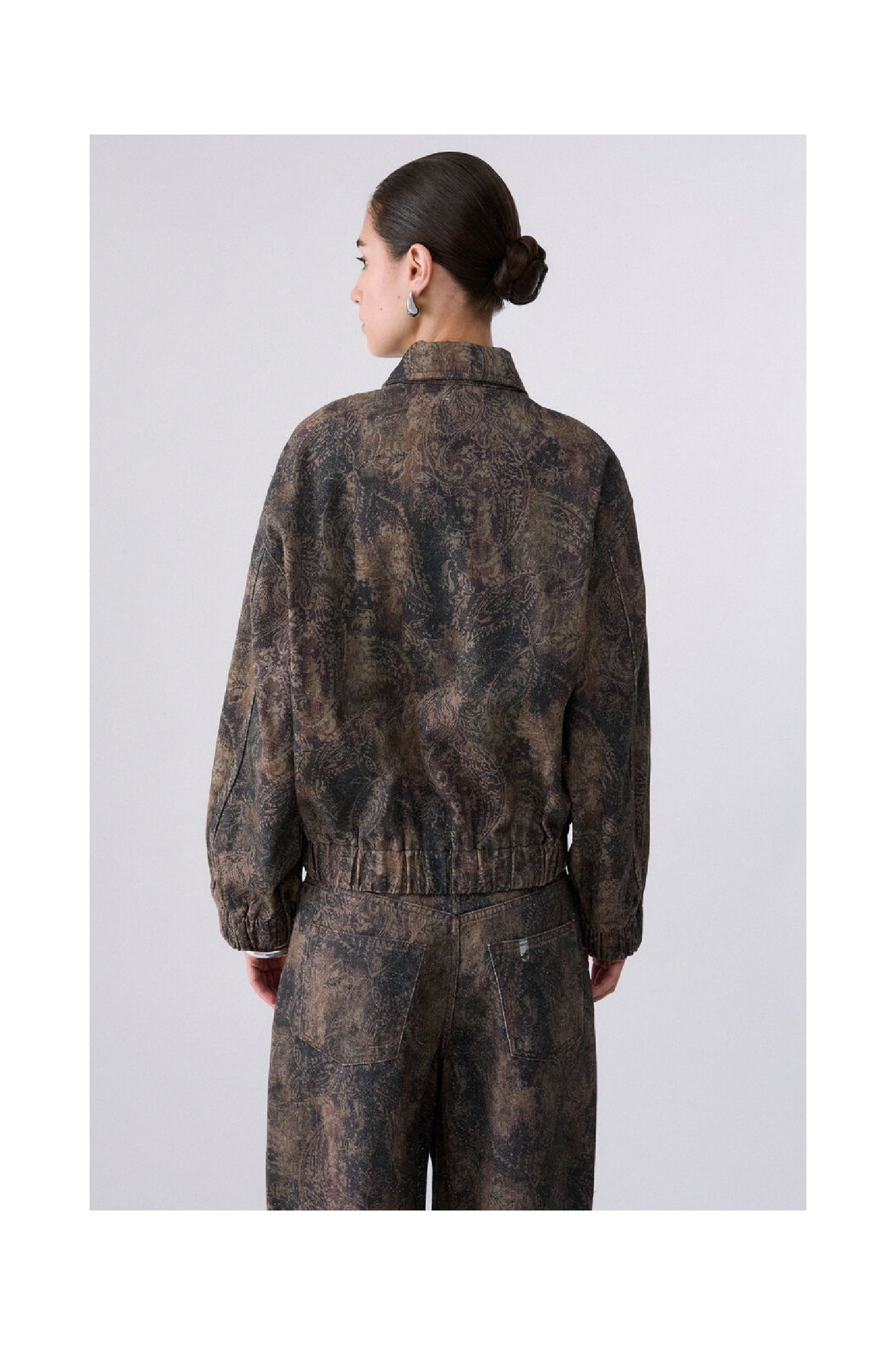 GIUBBINO OVERSIZE CON STAMPA GLITTER PRINTS LIU JO