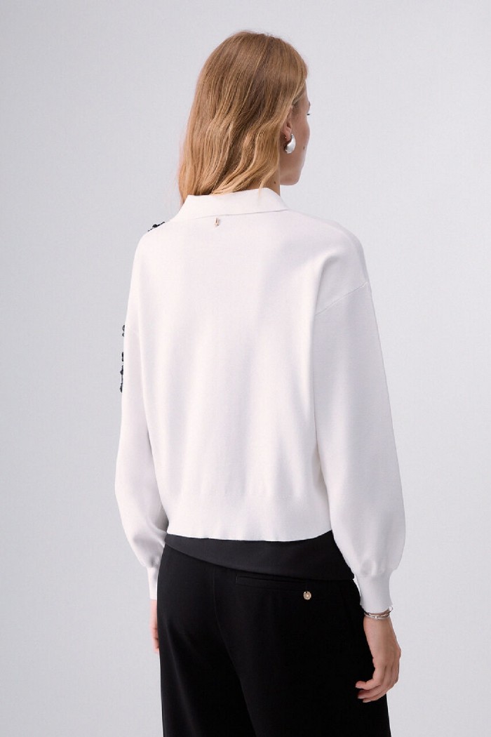  MAGLIA CON RICAMI GIOIELLO LIU JO