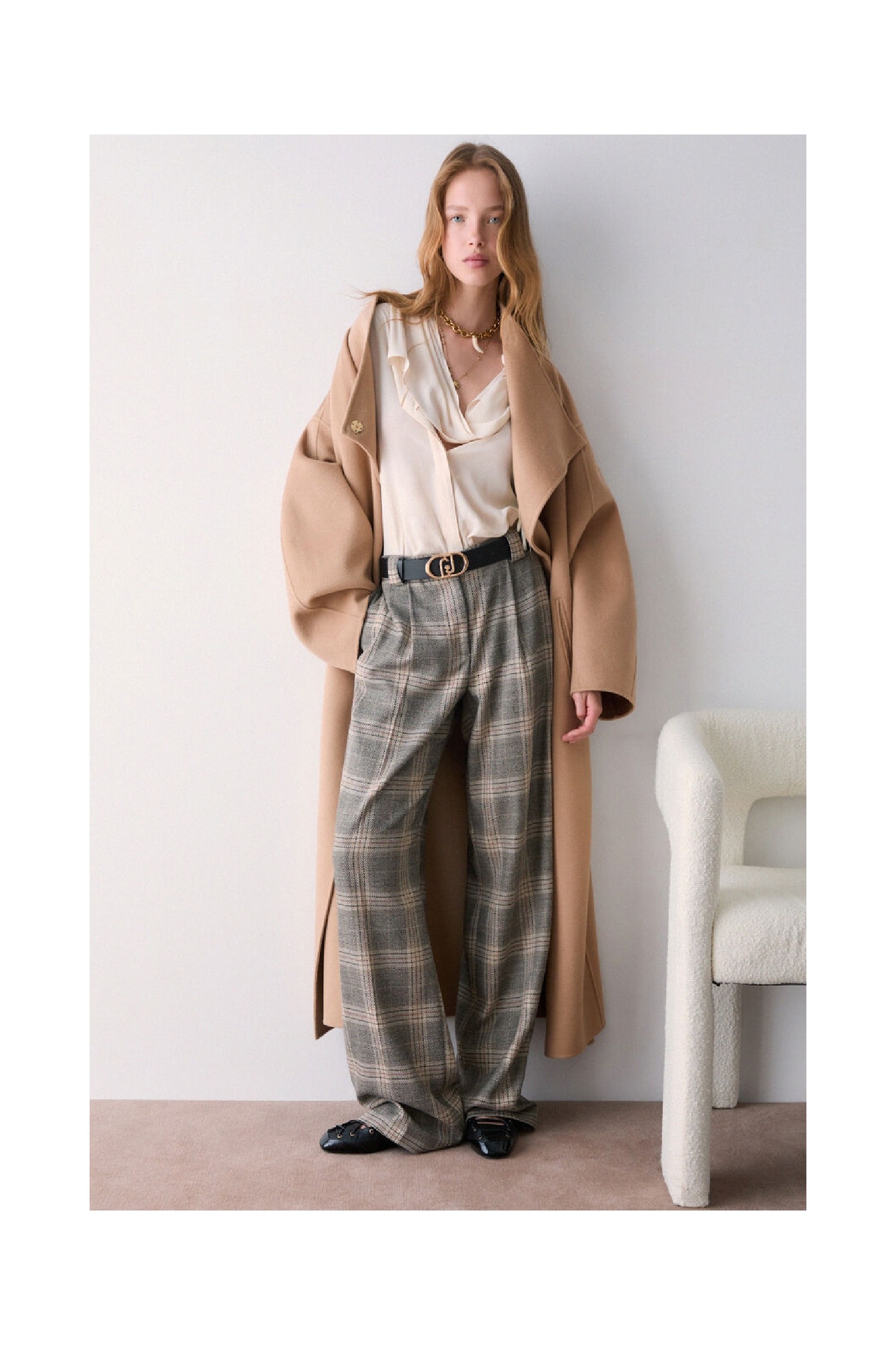 PANTALONI PALAZZO CON CINTURA LIU JO