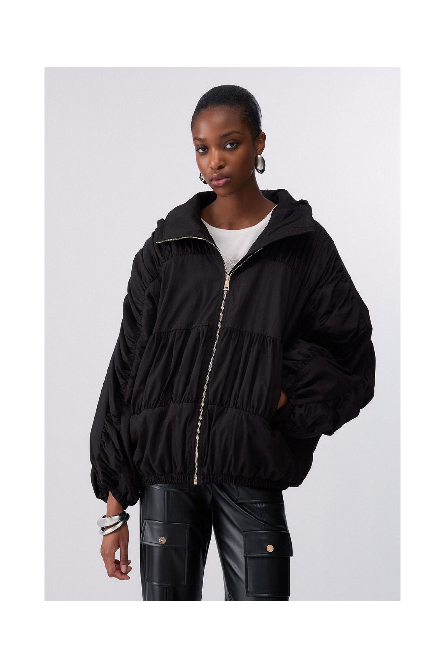 BOMBER OVERSIZE IN NYLON LIUJO