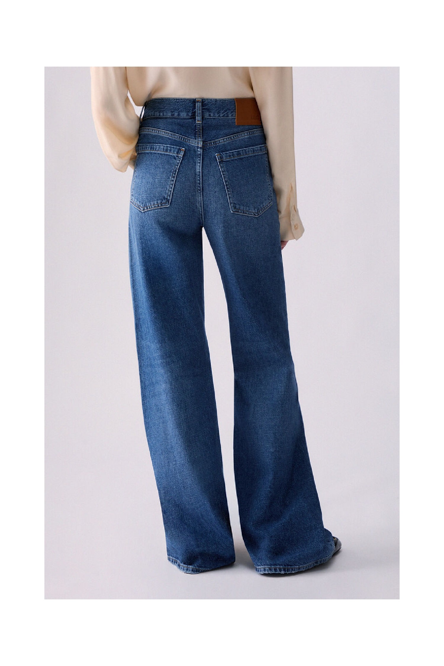 JEANS FLARE CON BANDANA DI PIZZO LIU JO