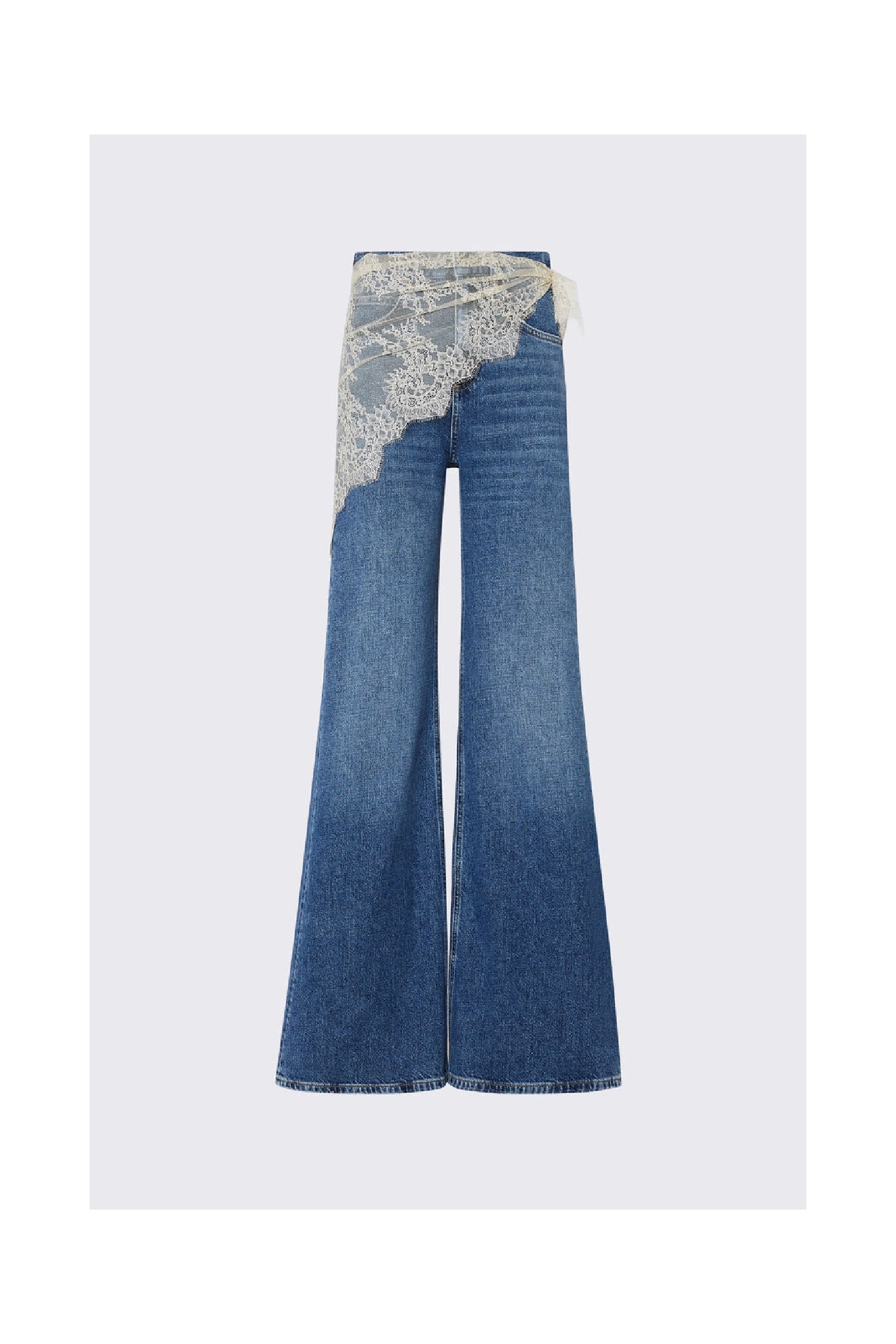 JEANS FLARE CON BANDANA DI PIZZO LIU JO