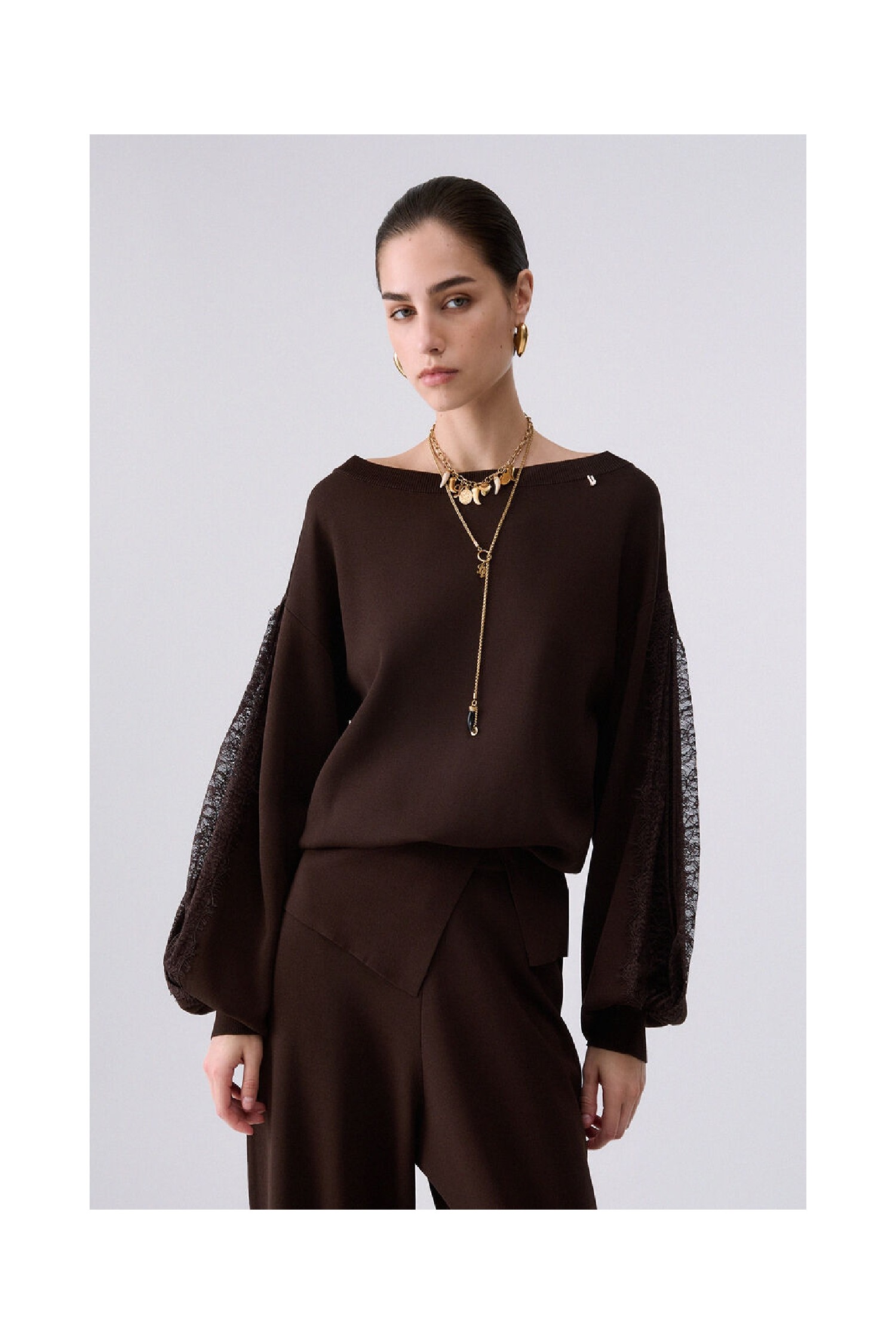  MAGLIA  CON INSERTI IN PIZZO LIU JO