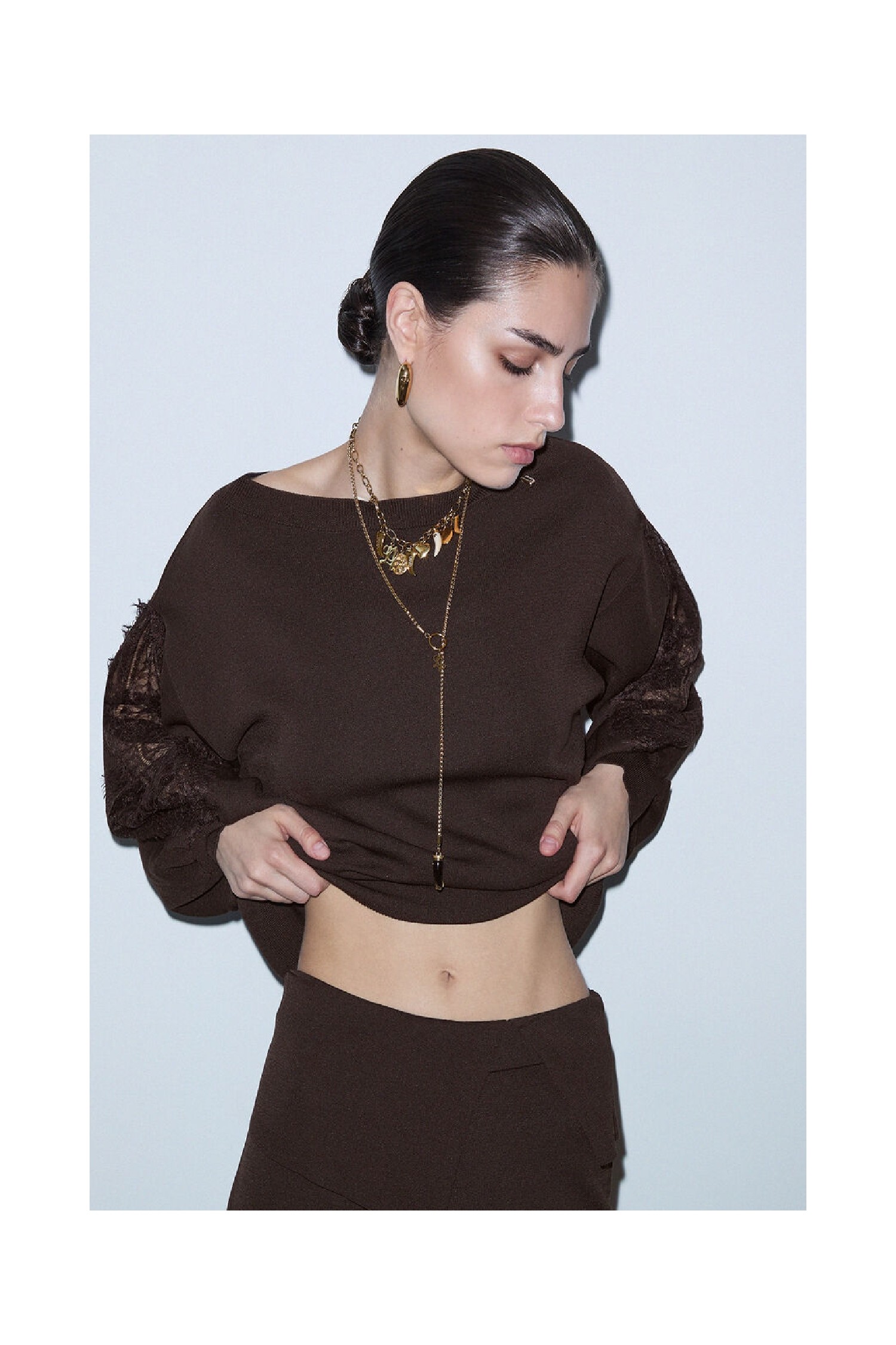  MAGLIA  CON INSERTI IN PIZZO LIU JO