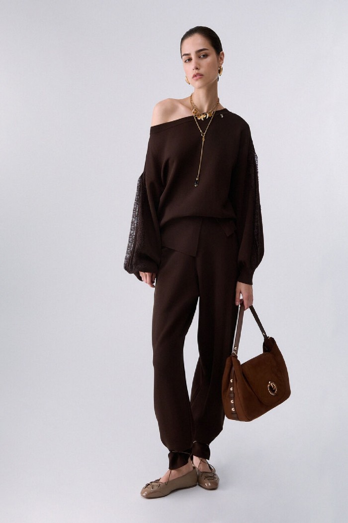  MAGLIA  CON INSERTI IN PIZZO LIU JO