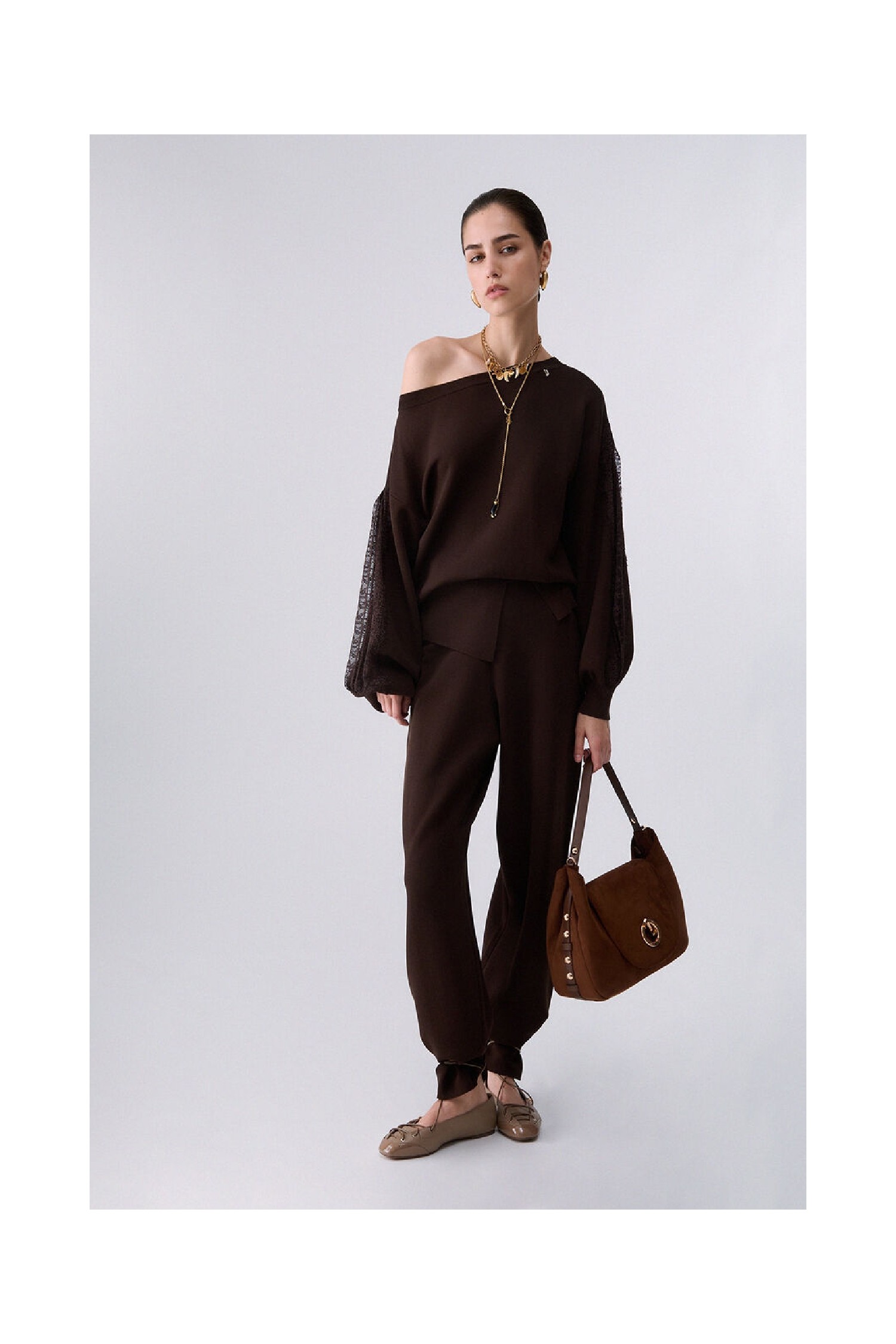 MAGLIA  CON INSERTI IN PIZZO LIU JO