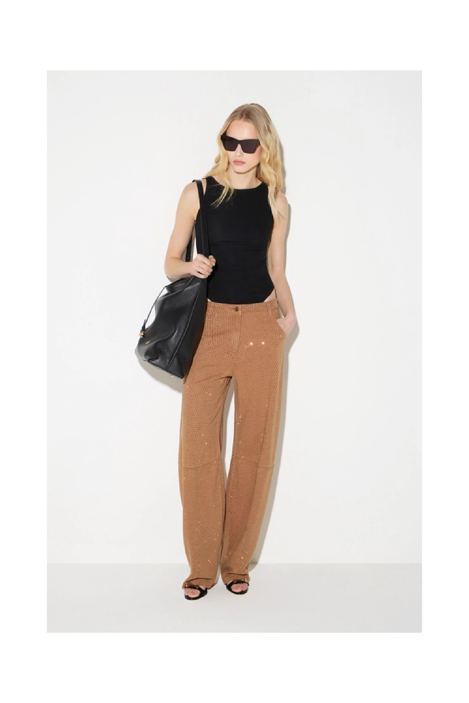 JEANS BALLOON IN DENIM CON STRASS ELISABETTA FRANCHI
