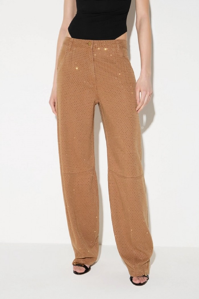 JEANS BALLOON IN DENIM CON STRASS ELISABETTA FRANCHI