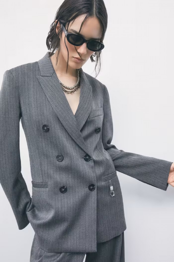 BLAZER DOPPIOPETTO GESSATO PATRIZIA PEPE 
