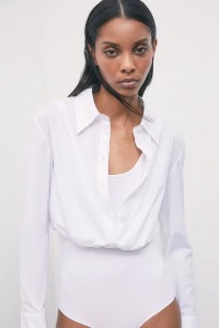 CAMICIA A BODY IN POPELINE PATRIZIA PEPE 