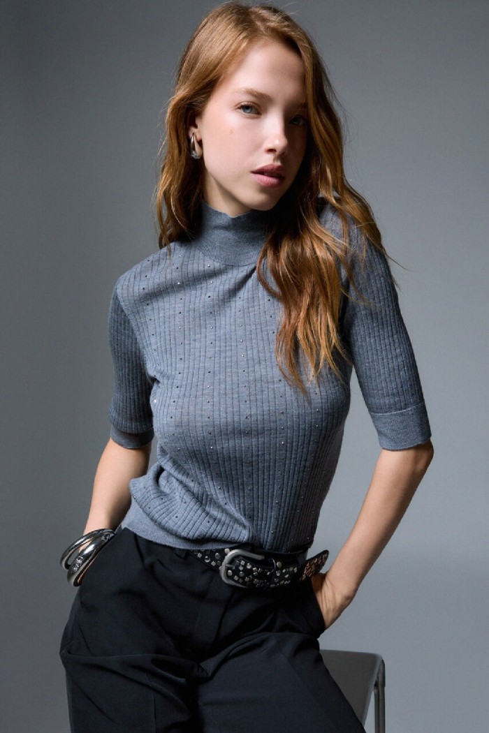 TOP IN LANA CON STRASS LIU JO