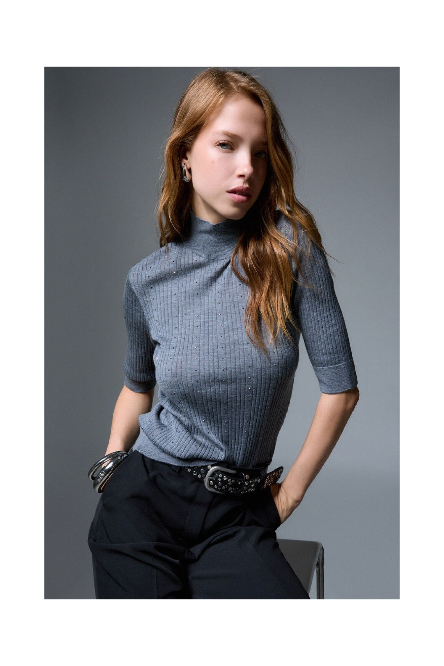 TOP IN LANA CON STRASS LIU JO